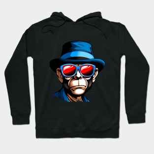 Cool Stylish Monkey With Hat Hoodie